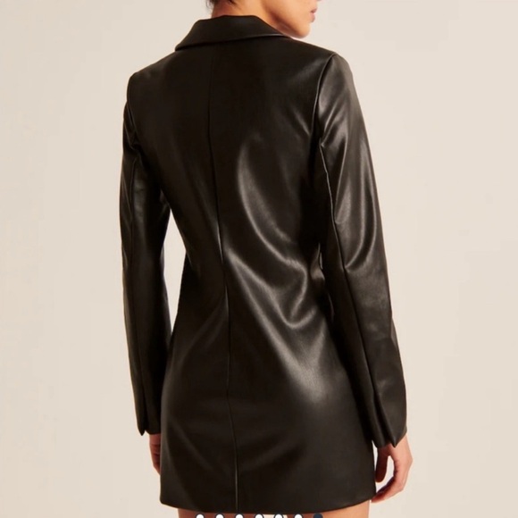 Abercrombie Faux Leather Blazer Dress - Picture 3 of 6